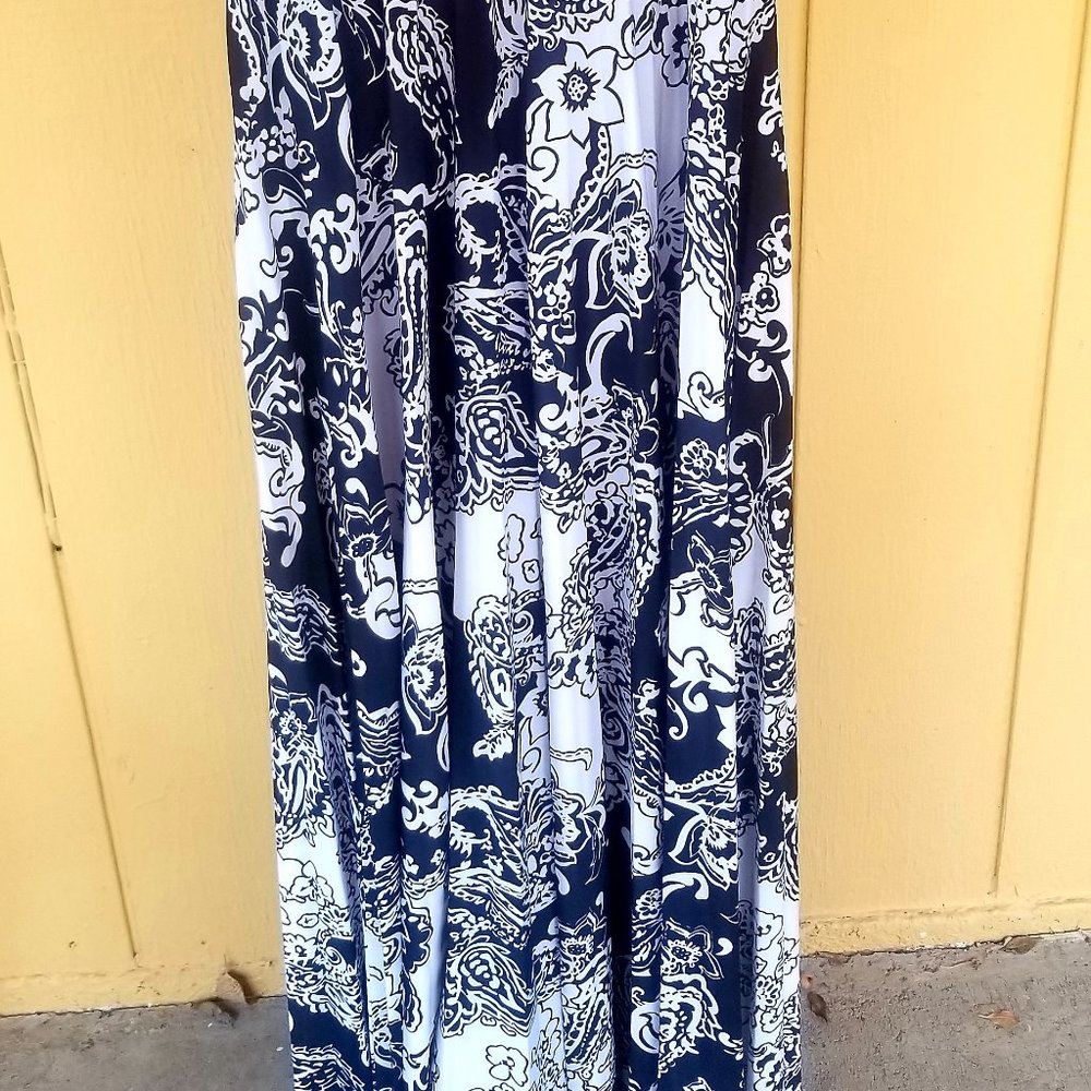 LONG SPRING TOPLESS DRESS - Picture 4 of 4